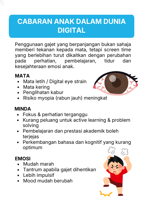 Kesan screen time berlebihan