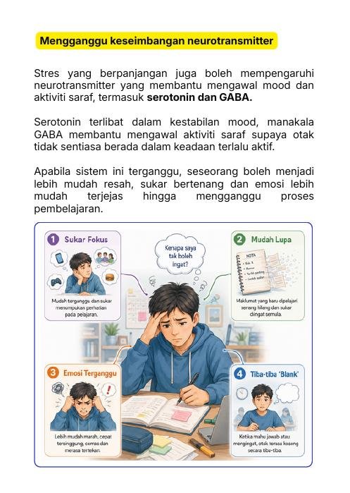 Apabila stres mengganggu neurotransmitter
