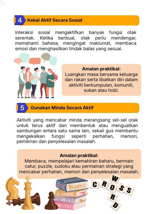 Aktif sosial dan aktifkan minda