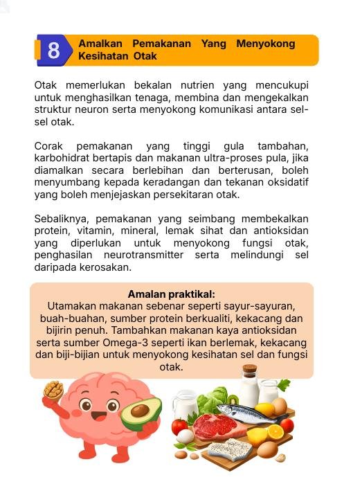 Pemakanan yang menyokong kesihatan otak
