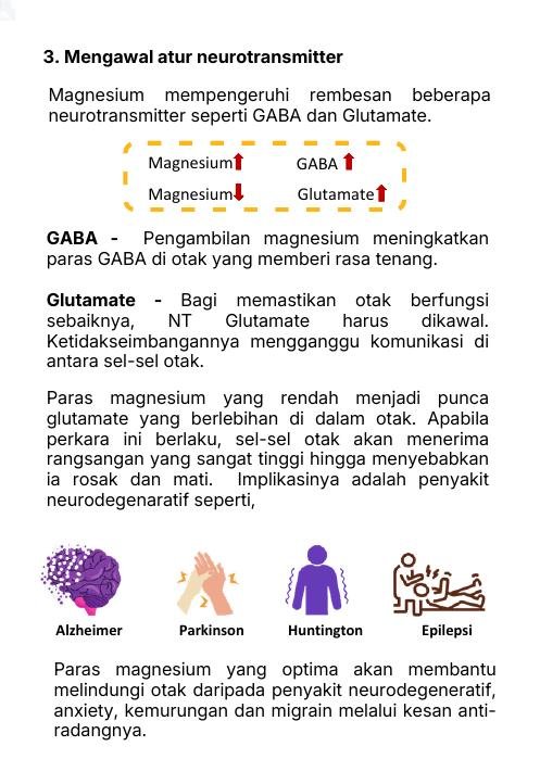 Magnesium dan neurotransmitter
