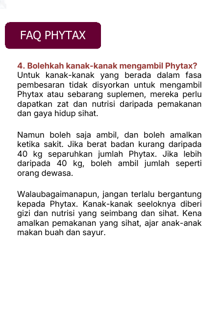 FAQ 4: Kanak-kanak