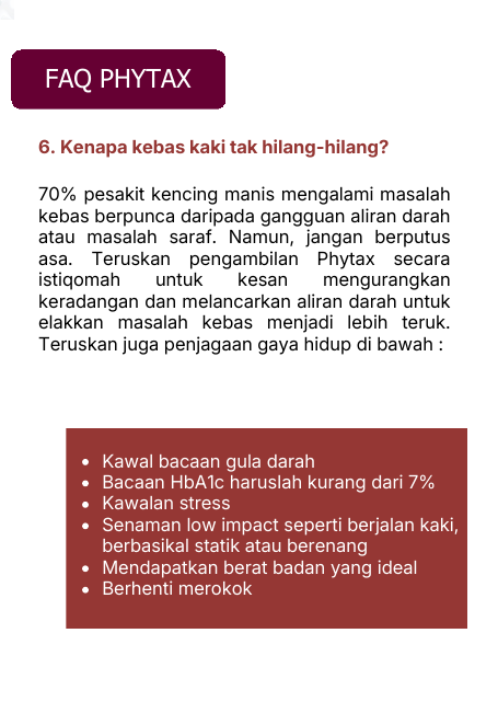 FAQ 6: Kenapa Kebas Kaki Tak Hilang-hilang?